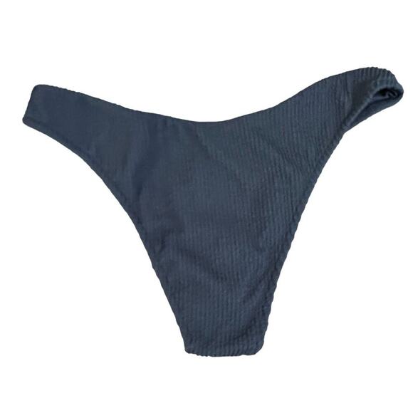 Swimsuits for All Camille Kostek Textured Bikini Bottom Blue Womens Size Small - Picture 6 of 6